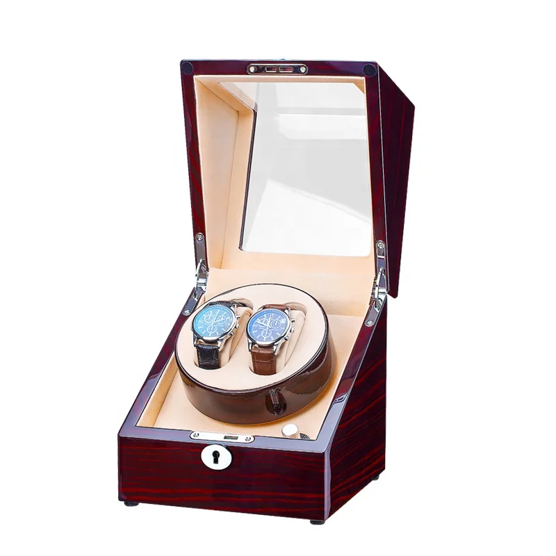 Wooden automatic watch case quiet motor manufactures auto watch winder box