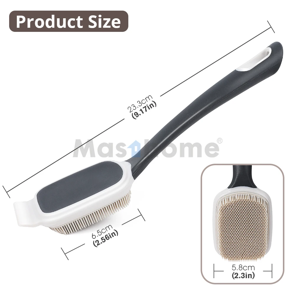Masthome Scraper Design Dishwashing Kitchen Cleaning Brushes Silicone Scrub Dish Brush