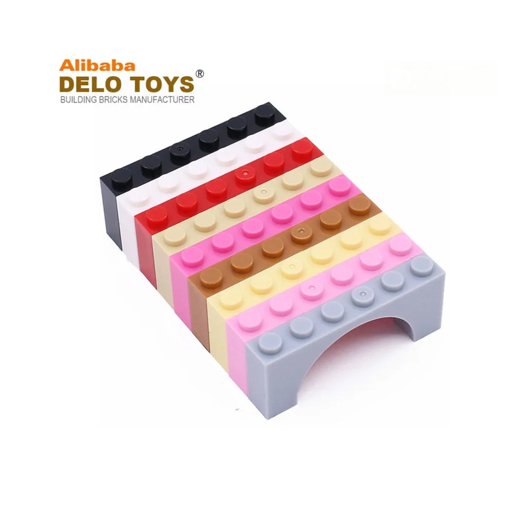 DIY bulk building blocks ABS material Arch 1 x 6 x 2 plastic toys bricks 15254 12939 (NO.3307)