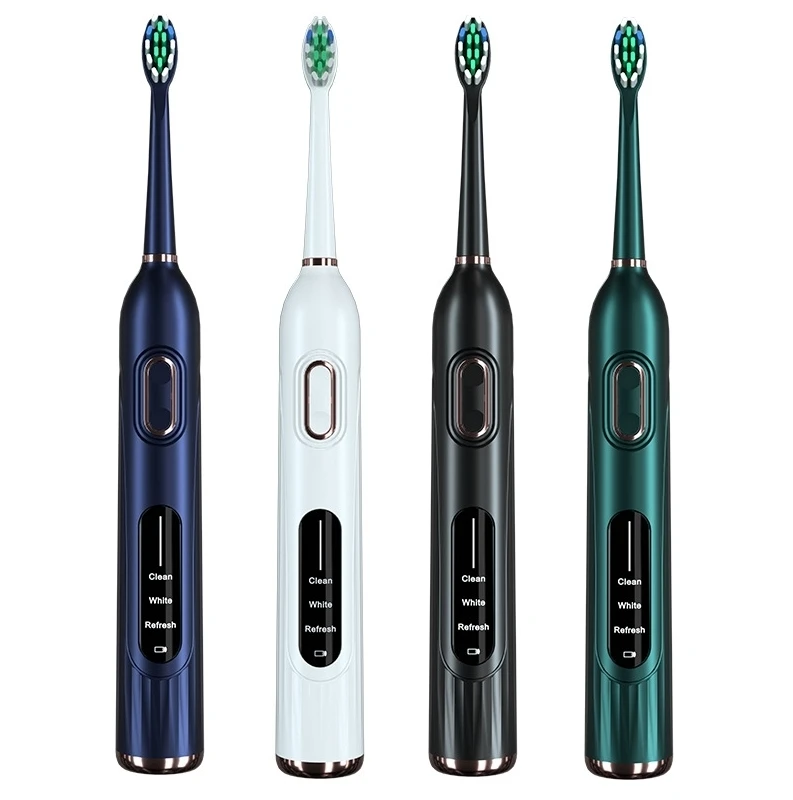 Sonic Tooth Brush Power Automatic Oral Care Teeth Appliances Smart Electronic Electric Toothbrush with Travel case & brush head