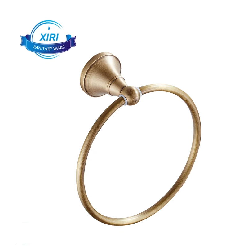 Brass Round European Antique Towel Ring Towel Rack Towel Hanging Ring TR0014