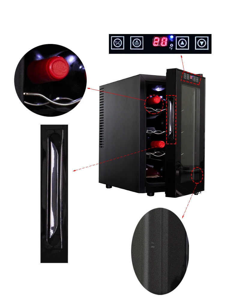 LANYI red bull mini fridge wine cellar cooling unit refrigerated wine cellar suitable for bar families