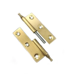 Hot sale Crown lift off Hinge Furniture Brass fixed pin Door Hinges