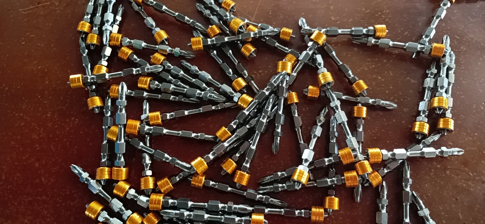 10Pcs PH2 head Magnetic screwdriver bit set Cross double non-slip 65mm length with screw