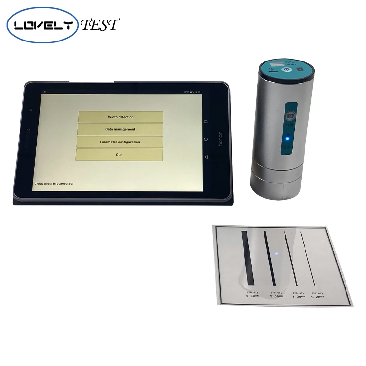 Concrete Wireless crack width gauge with color screen display