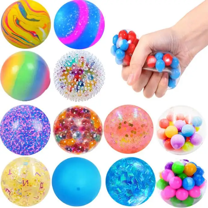 Hot Selling Foam Balls Squeeze Balls TPR Water Beads Stress Balls Mochi Squishy Toys