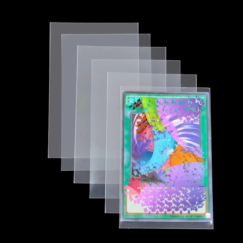 Sport Card Sleeve For Trading Clear Inner Card Sleeves 66x91mm Transparent Soft Plastic Card Sleeves