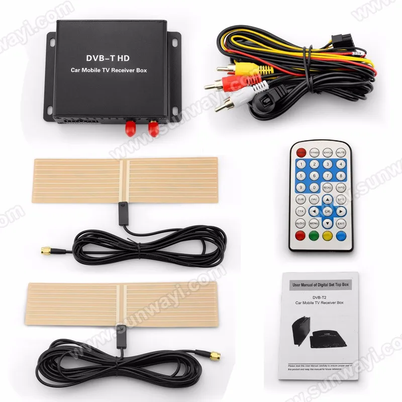  Автомобильный ТВ-приемник Top Box DVB-T с двумя