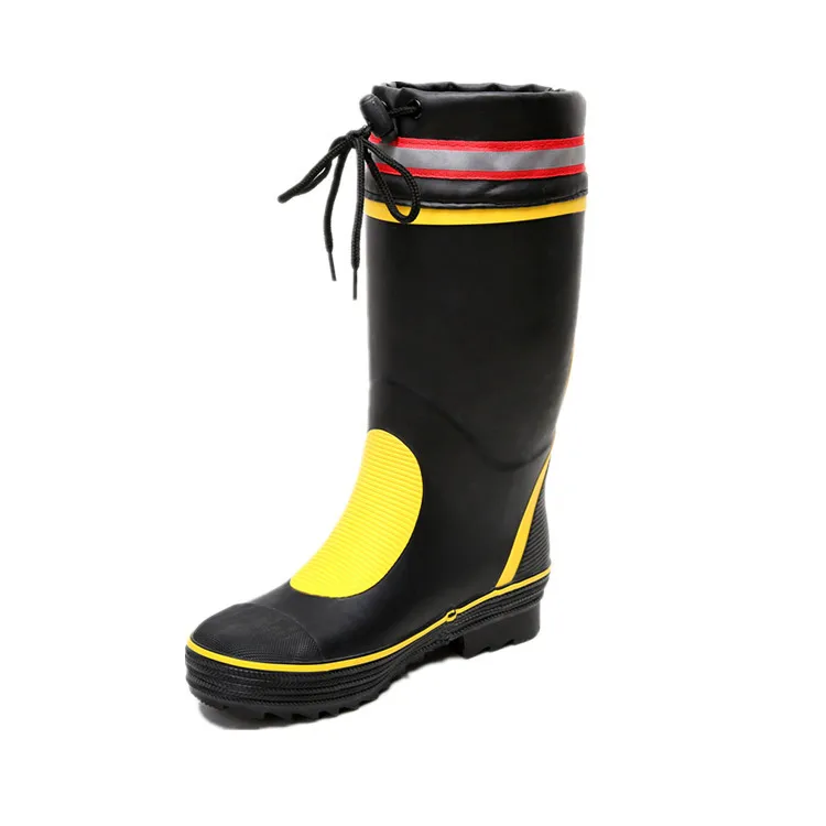 Best Selling Manufacturers rubber work boots Non-slip Soft Fabric Mesh Wholesale waterproof  Rubber rain Boots