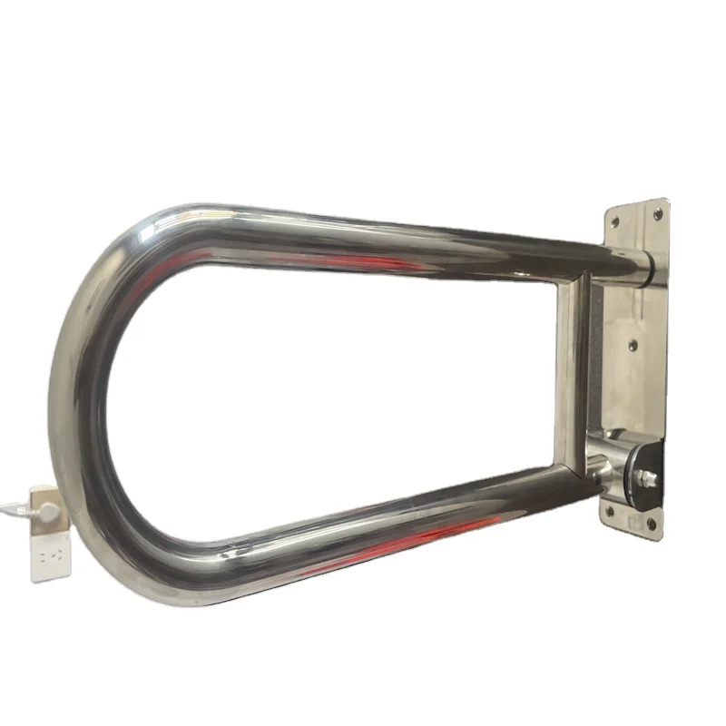 Stainless Steel Bathroom Down Shower Folding Handicap Grab Safety Handle Wall Mounted Toilet Elderly Handrail