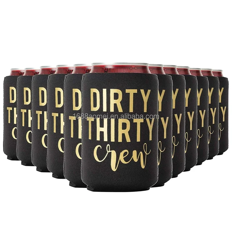 AOMEI Customized Foam Cooler Stubby Holder Beer Can Sleeve Insulated Slim 3 4 5mm 330ml Cooler Koozy With Logo
