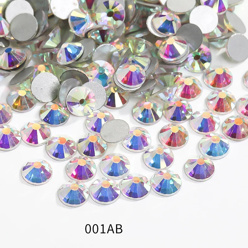Wholesale Super Shiny Nai Multi Color Non Hotfix Glass Rhinestone Crystal Flatback Rhinestone For Jewelry Decoration Accessories