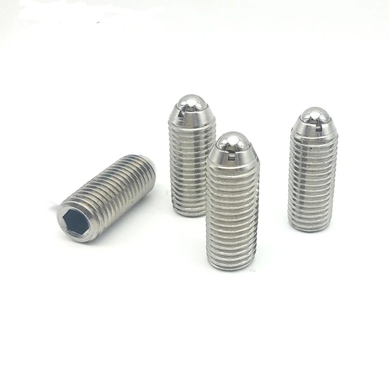 High Quality GN615.3 Heavy Load Spring Plunger 29~35HRC~ SCM435 Hexago Ball Spring Plunger