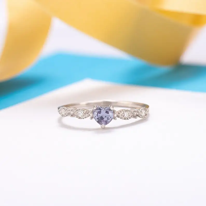 Beauty 925 Sterling Silver Clear Cubic Zircon Gold Plated Custom Fine Wholesale Moissanite Diamond Women Rings