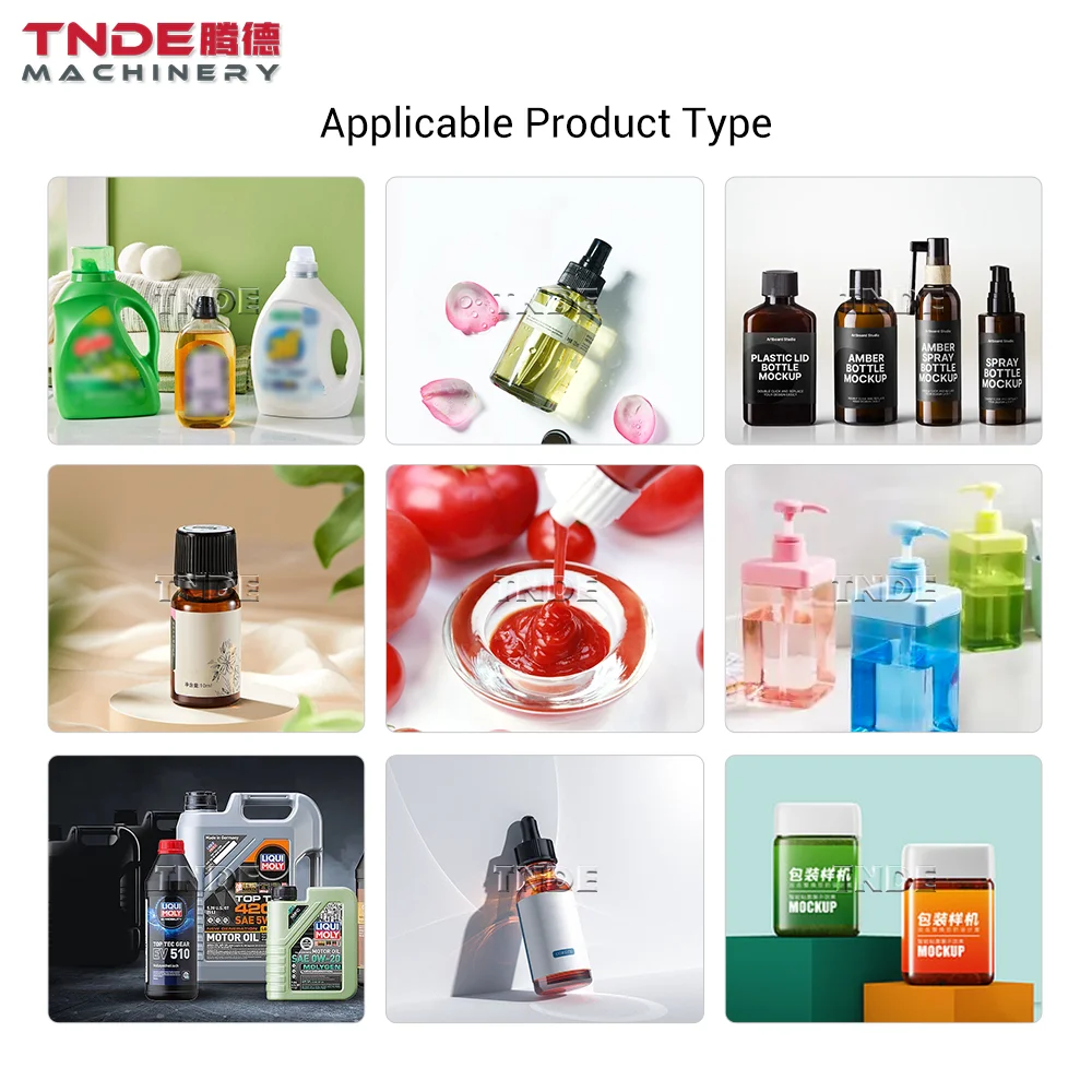 New 2025 Automatic Sauce Filling Production Line for Liquid Soap Shower Gel Body Cream Lotion Shampoo Filling Machine