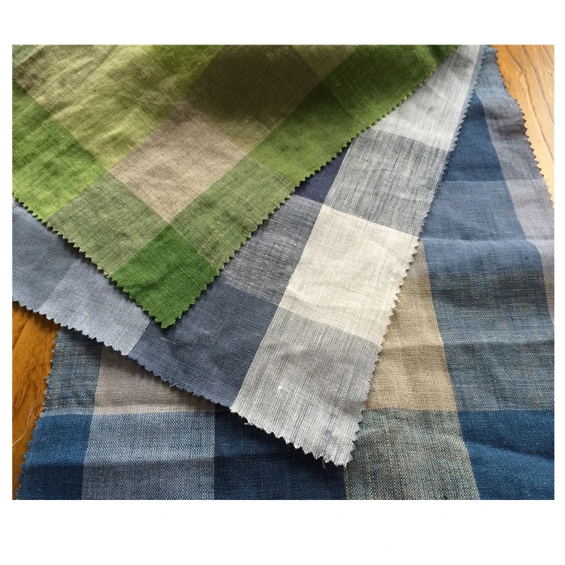 enzyme washed french linen blouse fabric