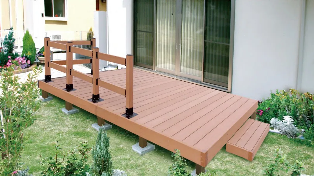 Free maintenance seond generation composite wpc decking wood plastic composite  for outdoor terrace patio