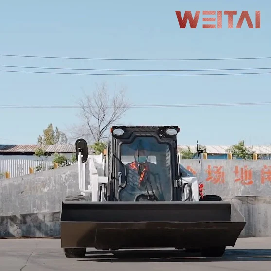 Original Manufacturer Mini 860 Kg Skid Steer Loader/China Factory Direct Supply Skid Loader with Snow Plow Attachment Low Price