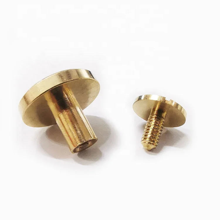 Wholesale Chicago Rivets For Belt Hat Garment Leather Craft Screw Back Rivets Metal Flat Rivet