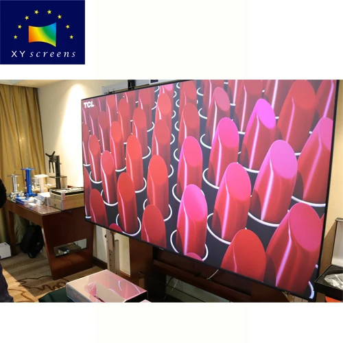 Xyscreen 110 дюймов 16:9 соотношение для домашних животных с украшением в виде кристаллов дневного света ALR проектор экран Ultra Short