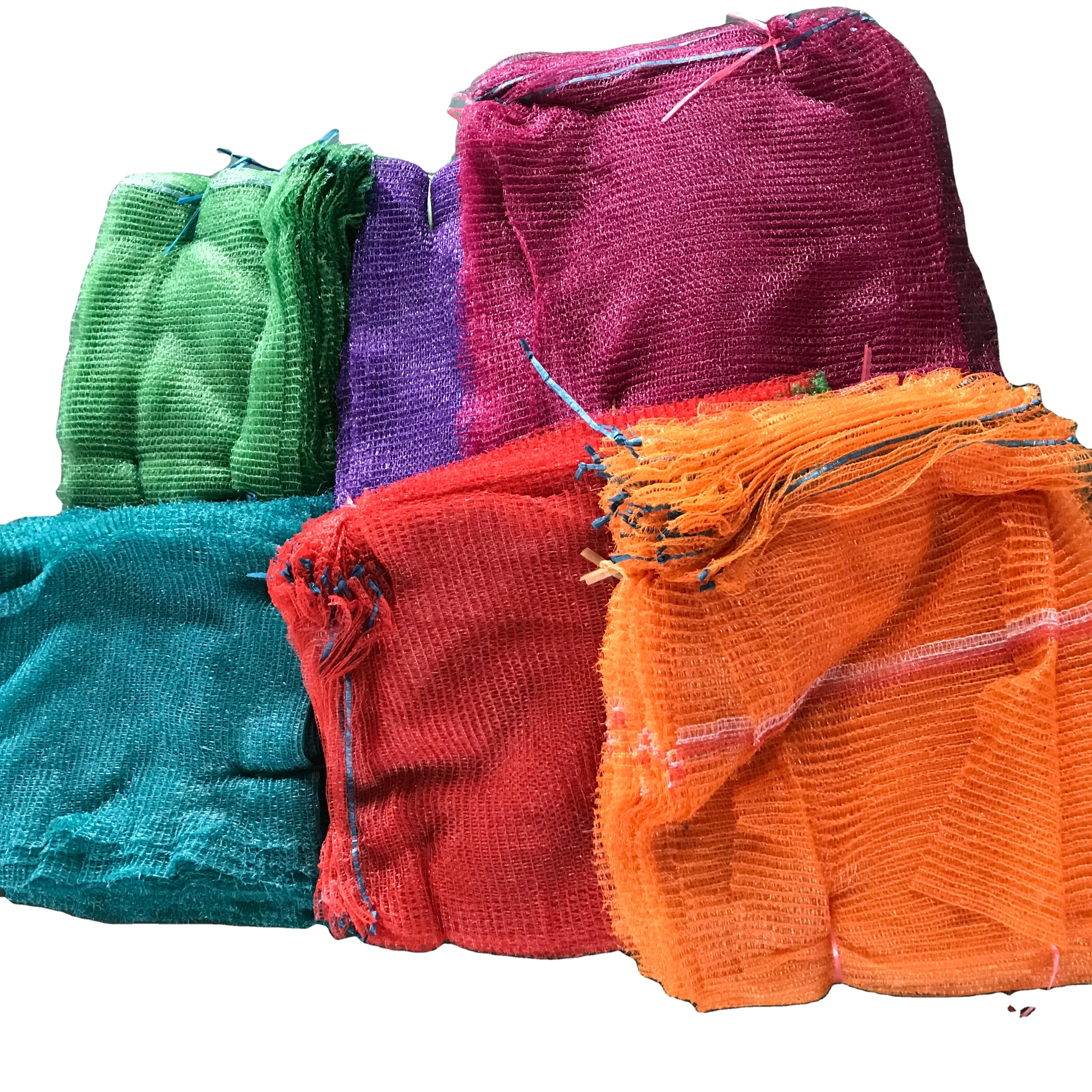 42x60 Packing potato bags Raschel  mesh bag with Poland  Flag marks