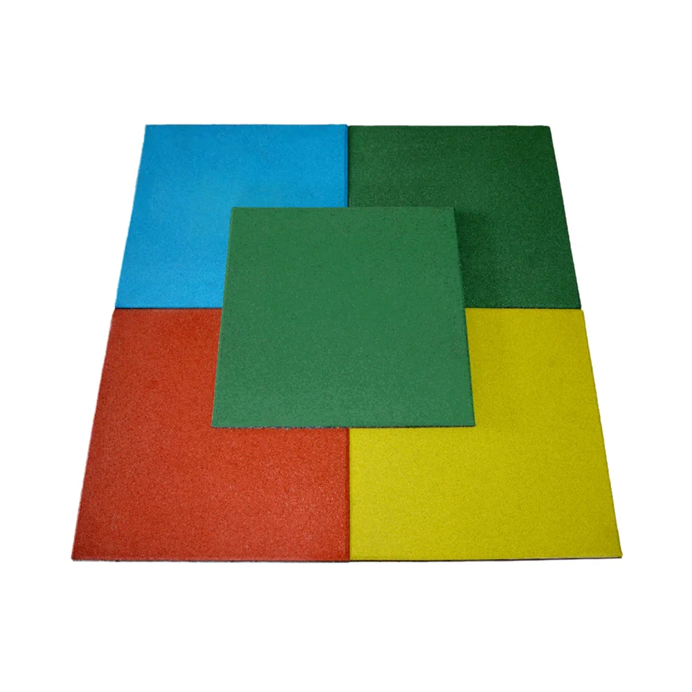 Popular Interlocking Outdoor Safety Rubber Floor Mat for Playground for Sporting-Goods-Recreation Gym Playground School