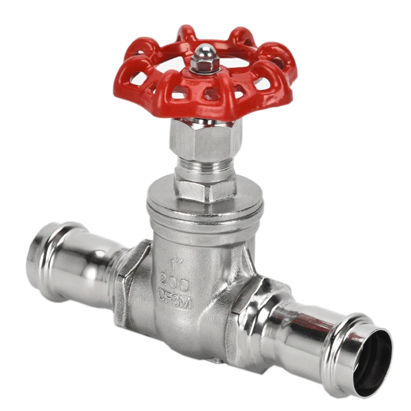 Factory direct sale of 304 stainless steel pressure gate valve thin wall pipe pressure gate valve is used for water flow