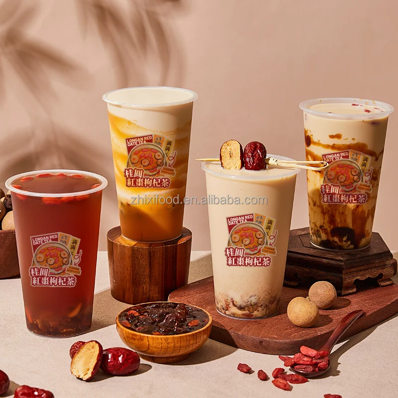 1kg Guangxi Longan Red Date Goji Berry Tea Sauce/Tea Jam for Autumn or Winter Bubble Tea Shop Special