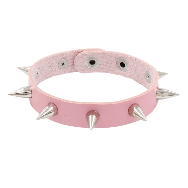 Unique Rivet Stud Wide Cuff Wristband Leather Punk Gothic Rock Bangle Harness Bracelets for Women Men Jewelry