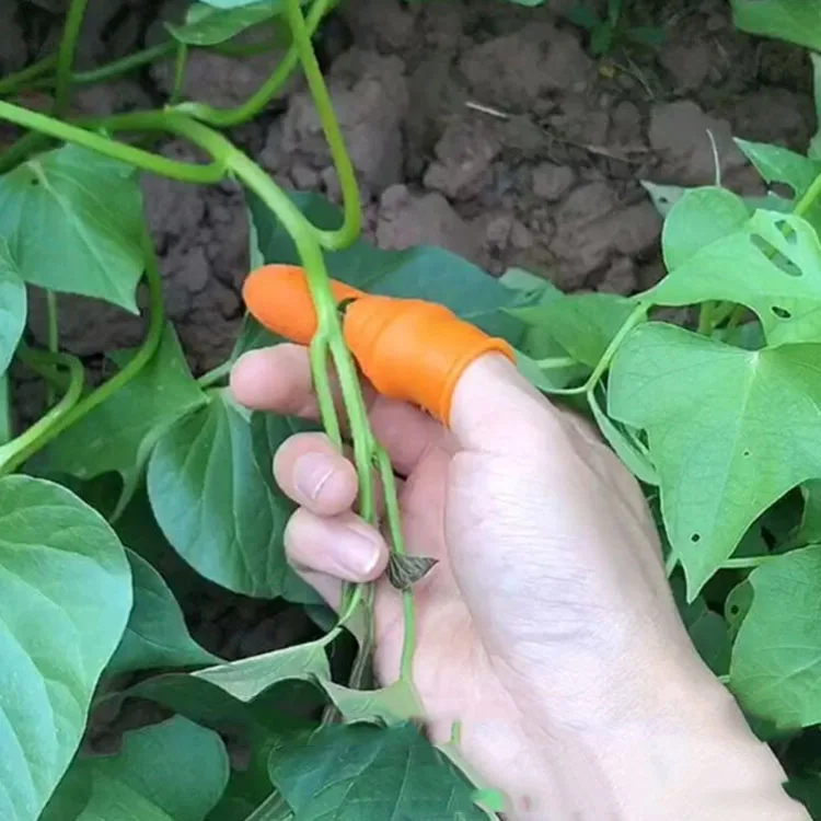 1 Set Silicone Finger Protector With Blade for Fruits Vegetable Thumb Knife Guard Kitchen Gadgets Accessories