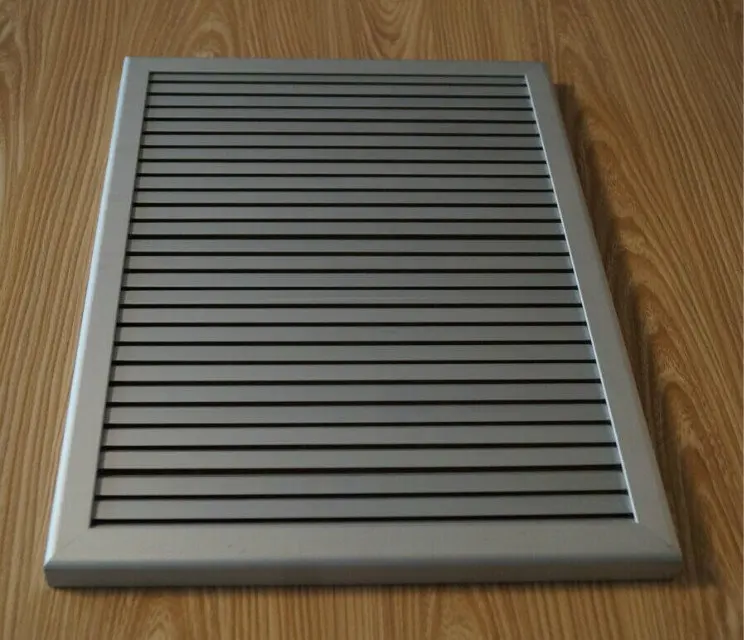Aluminum fresh return air grille ventilation grills for cabinet in fireplace