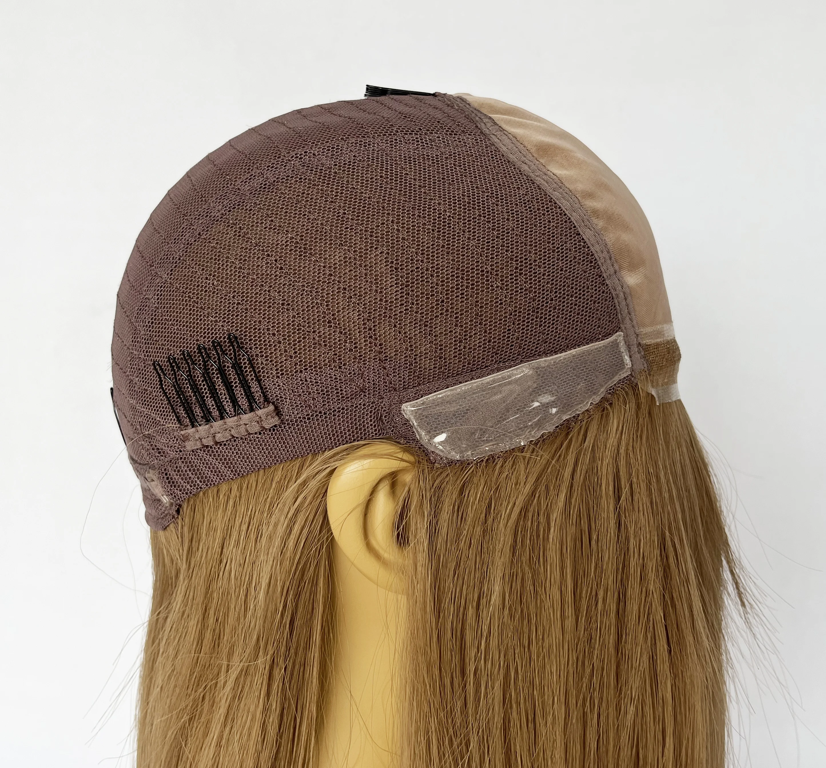 Моно-кружевной парик натуральный медицинский для волос