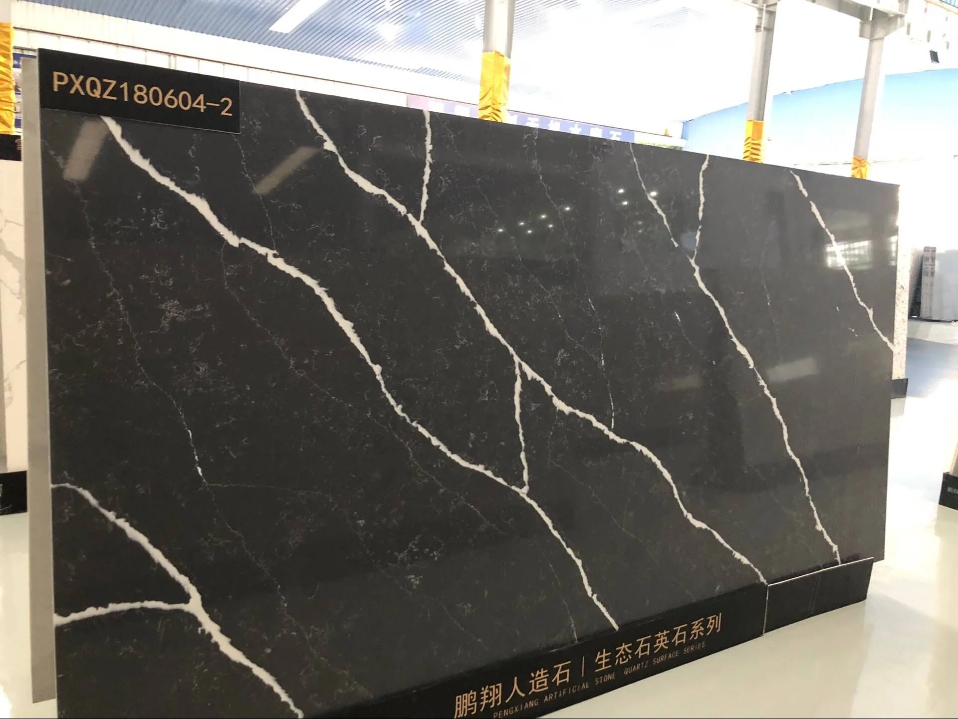 PXQZ180604-2 Artificial Counter top Slab Countertop Kitchen Stone Quartz Slab