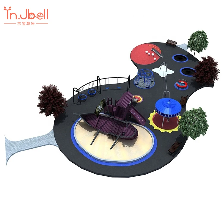 Hot Selling Children Playhouse Yellow Blue Plastic Slide Outdoor Playground with Swing for Sale