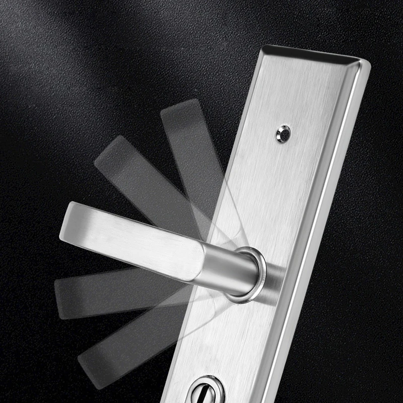 Stainless steel 201/304/316 door usage room door handle with plate lock simple style