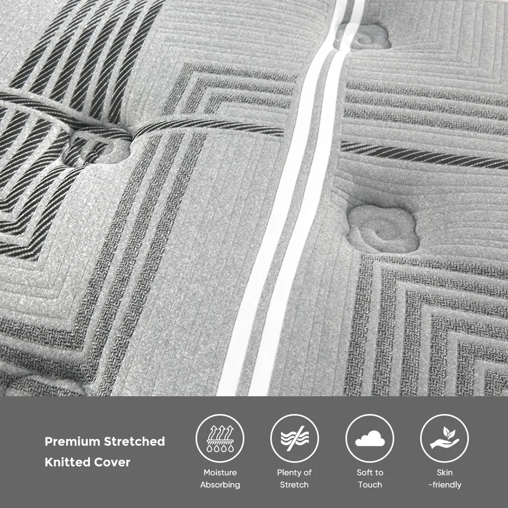 Distributor wholesale non slip new design high quality best rolled up in a box pack euro top coil in coil latex mattress