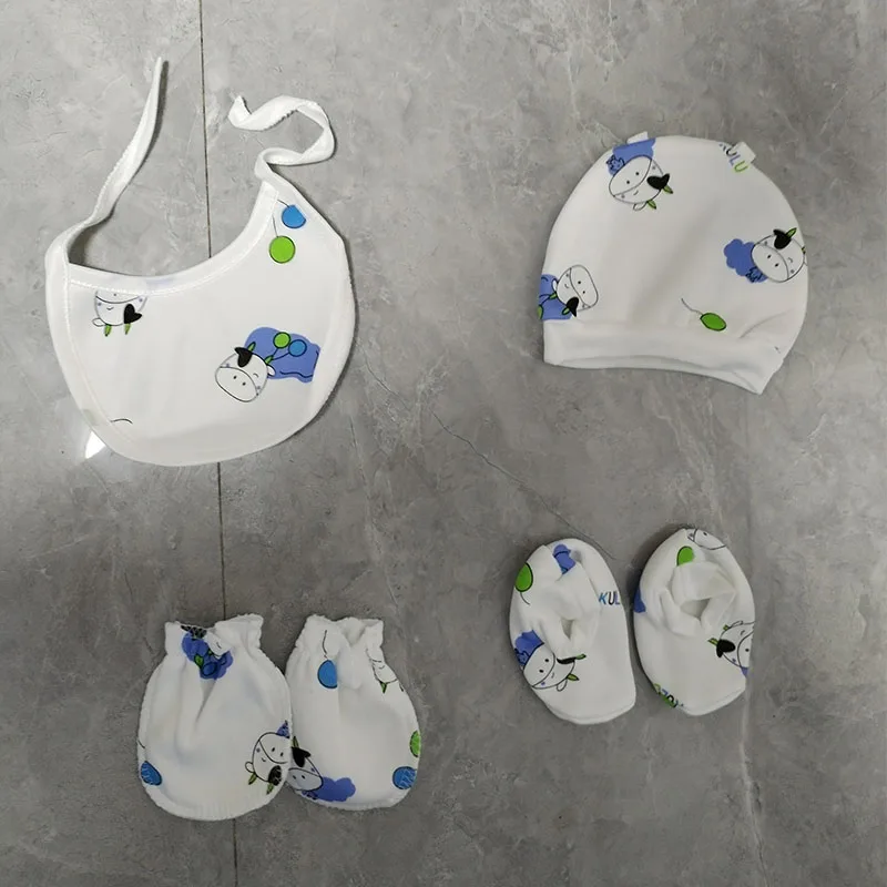 0-3 Months New Born Baby Cartoon Printing Winter Wear Keep Warm Baby Clothes 12 Pcs Baby Suit Sets Infant Clothes