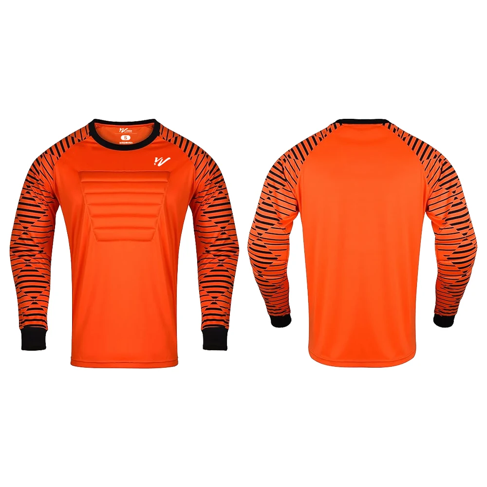Custom Padded Goalie Jersey Soccer Goalie Shirt Personalized Goalkeeper Uniform Goalkeeper Kit for Kids Boys Youth Adults