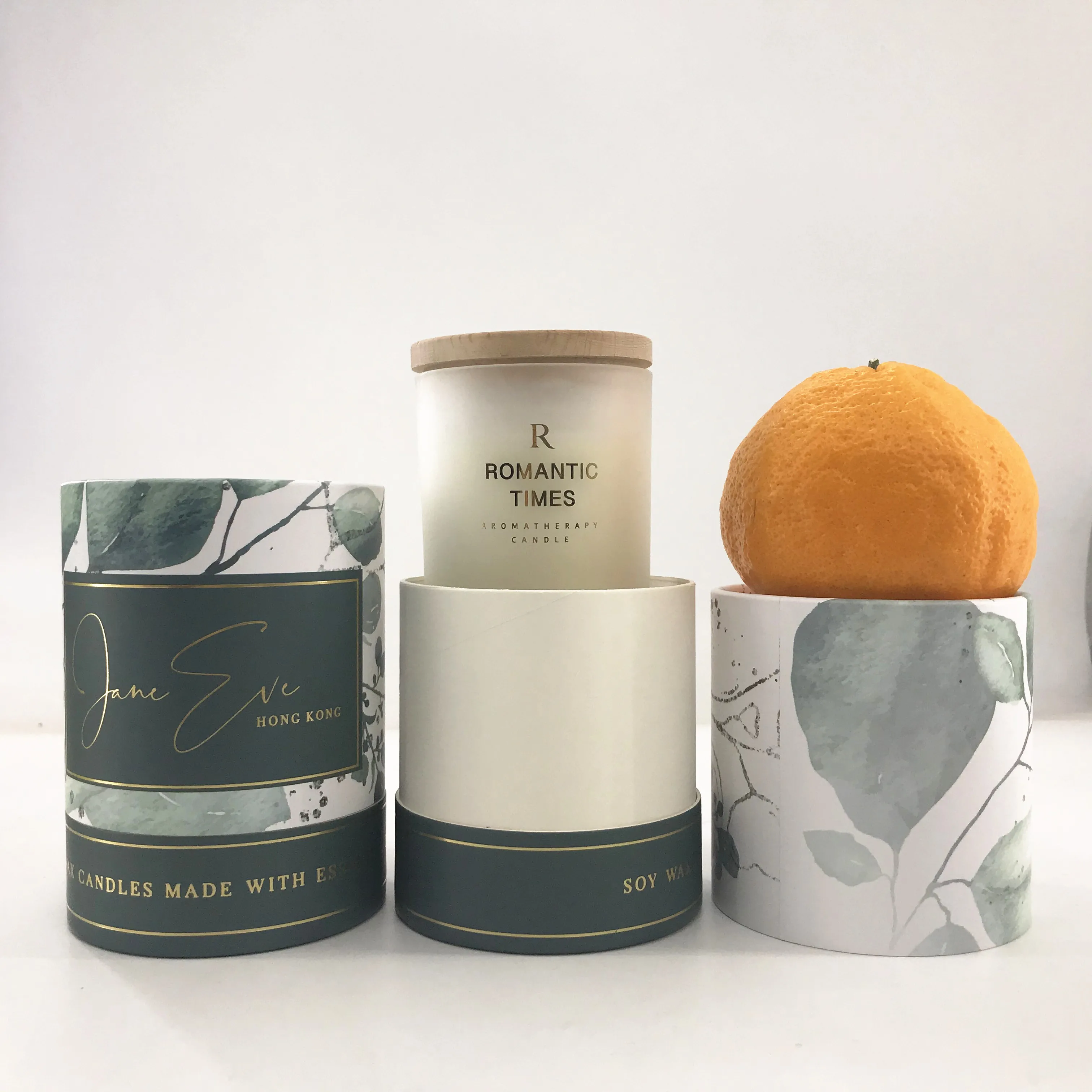 Биоразлагаемые коробки для упаковки свечей из переработанной крафт-бумаги