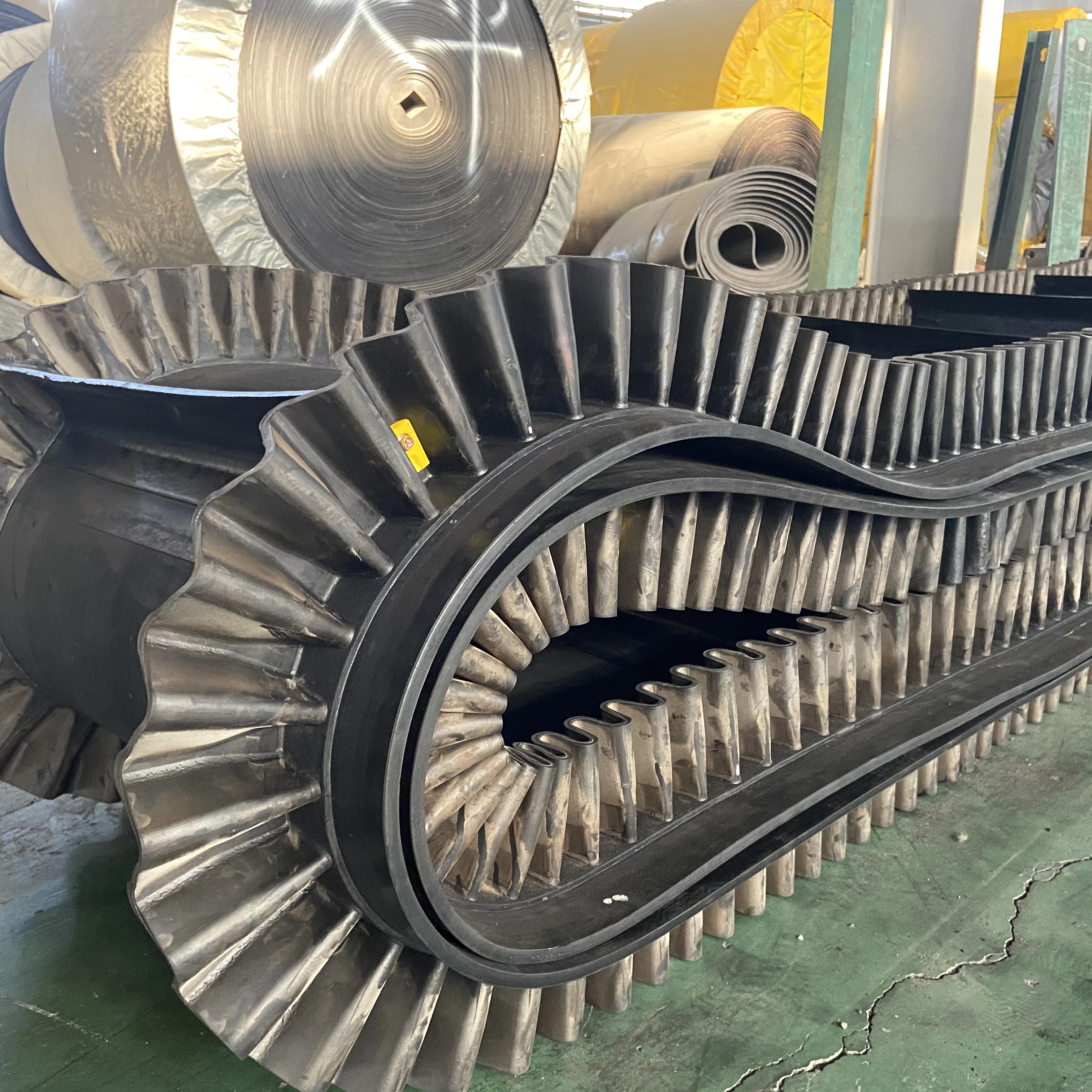 High Quality Wholesale Industrial Nylon Corrugated Rubber Sidewall Conveyor Belt For Coal Mine