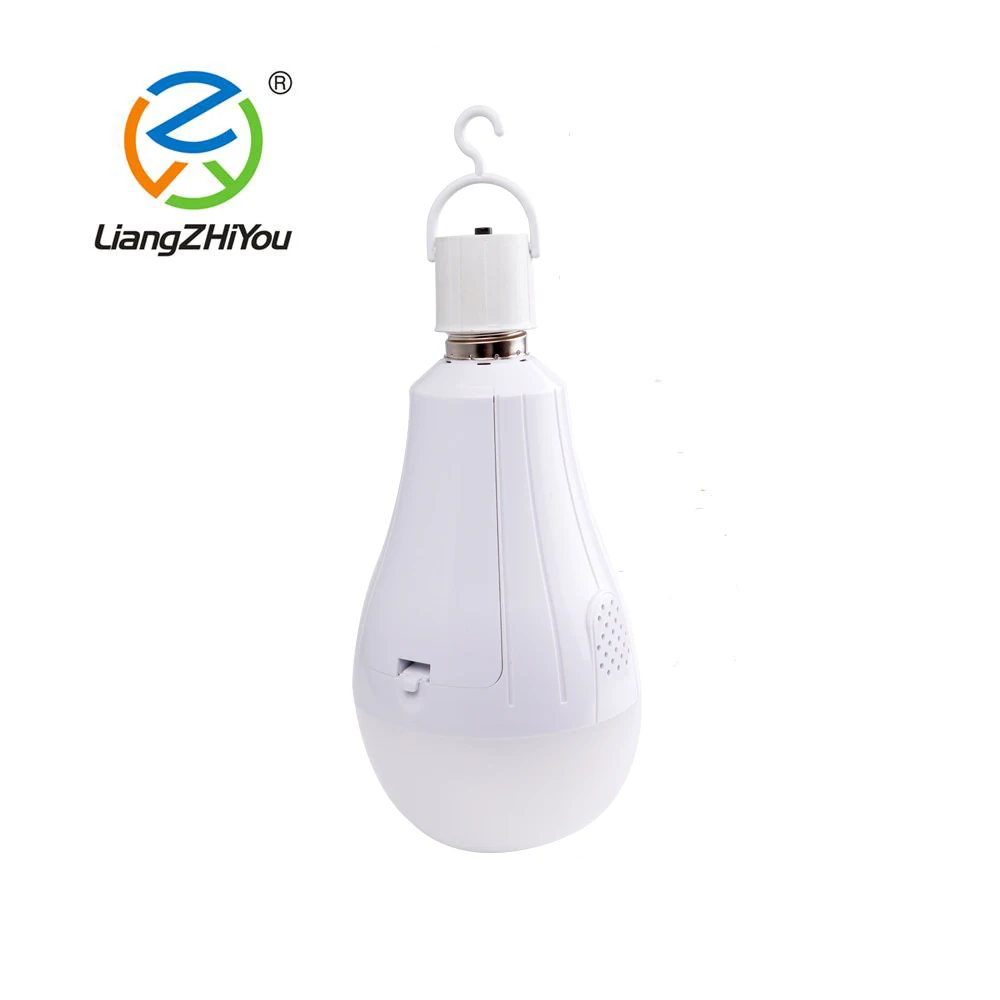 Battery replaceable rechargeable led emergency bulb 15W
