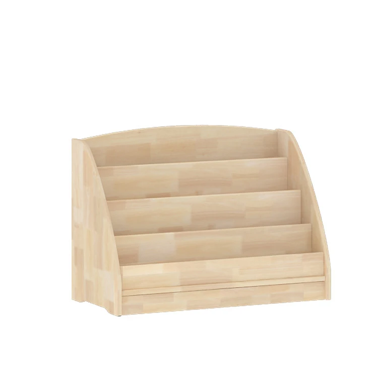 Wholesale Kindergarten Library Furniture Set Wooden 3-Shelf Bookcase
