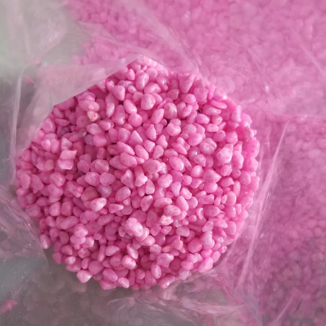 dyed pebble stone for fish tank decoration