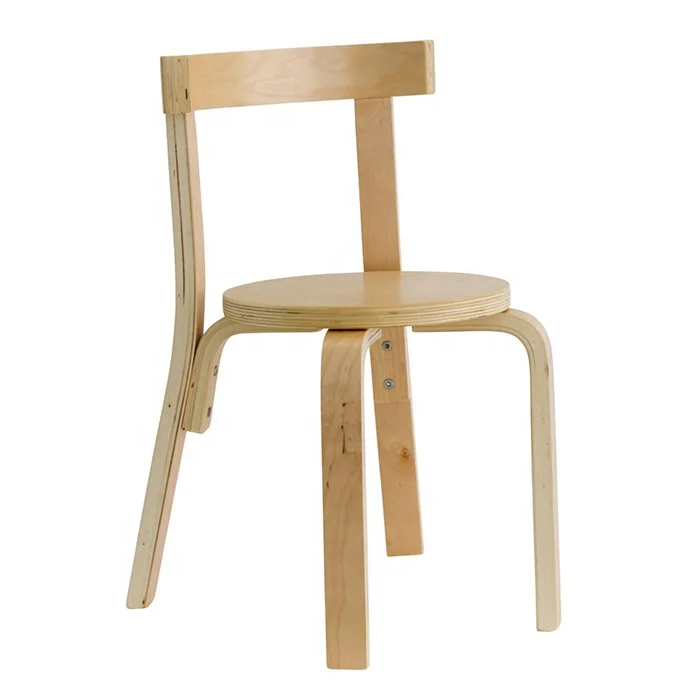 Round back children solid wood chair sturdy and durable children chair nursery study table with  chair