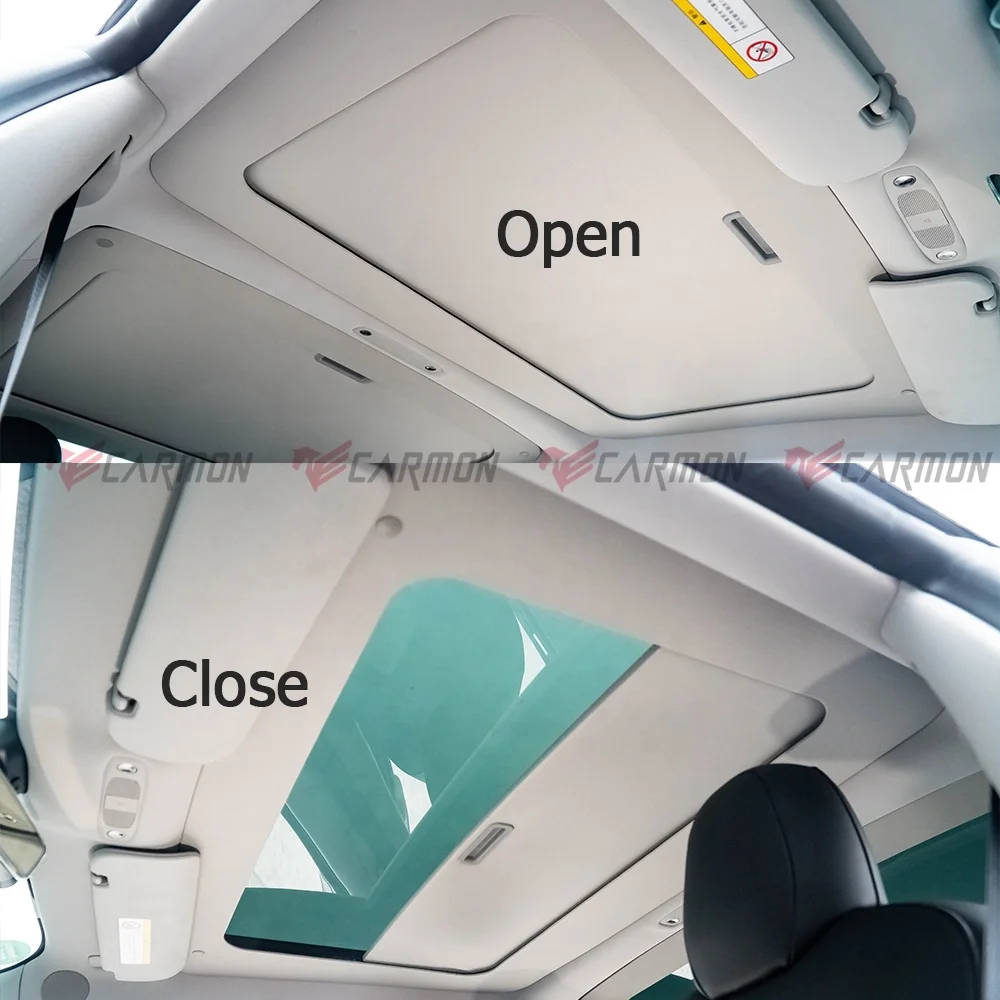 Car Roof Window Sun shade UV Rays Protection Pads Retractable Sunroof For Tesla Model 3