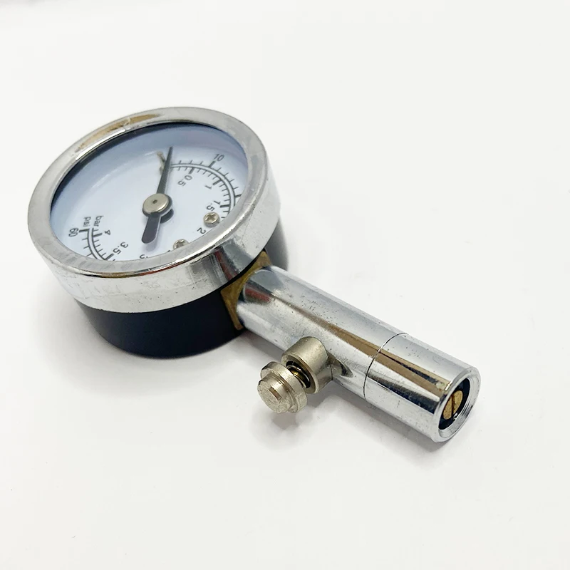 1.5' dial tire gauges with black rubber housing tire pressure gauge 0-60psi