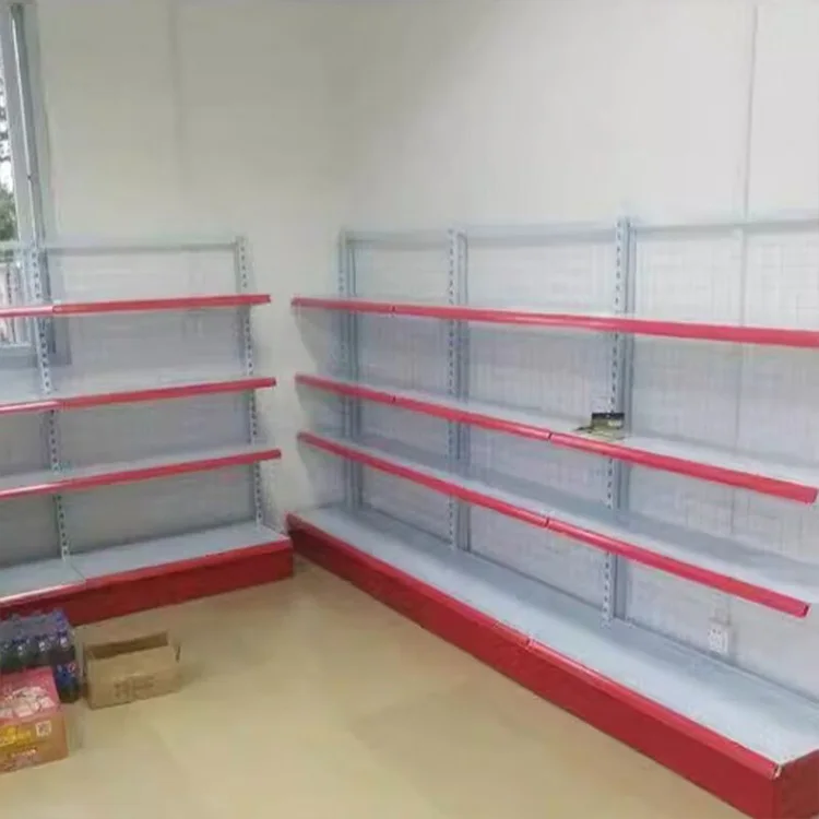 Полки для супермаркетов полка оборудования двухсторонняя Стальная Полка