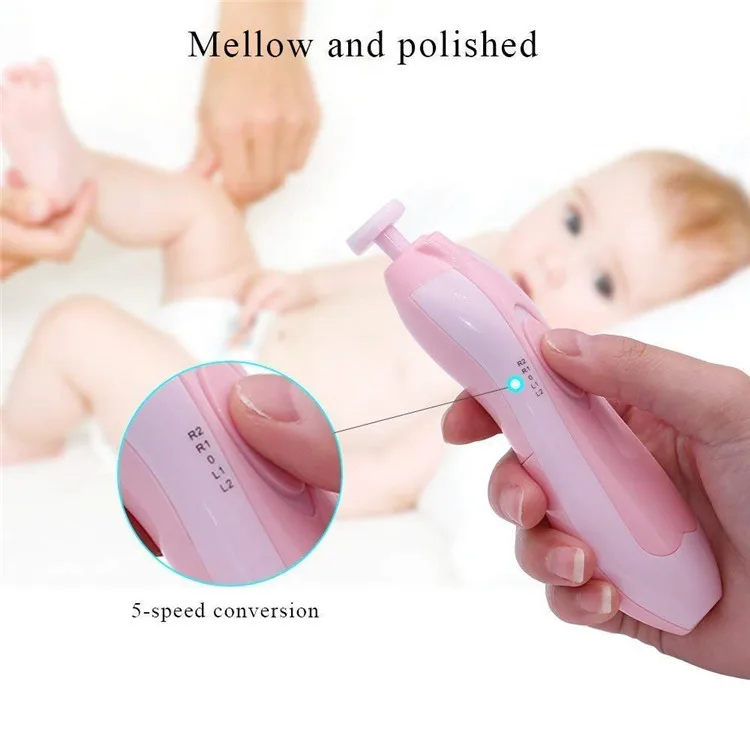 Baby nail trimmer led light baby manicure care kids nail cutter electric baby clipper