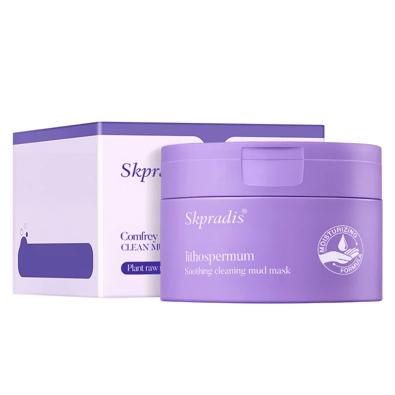Private Label Alkanet Mud Mask Blackhead Remover Deep Pore Cleansing Products Clay Mask For Face