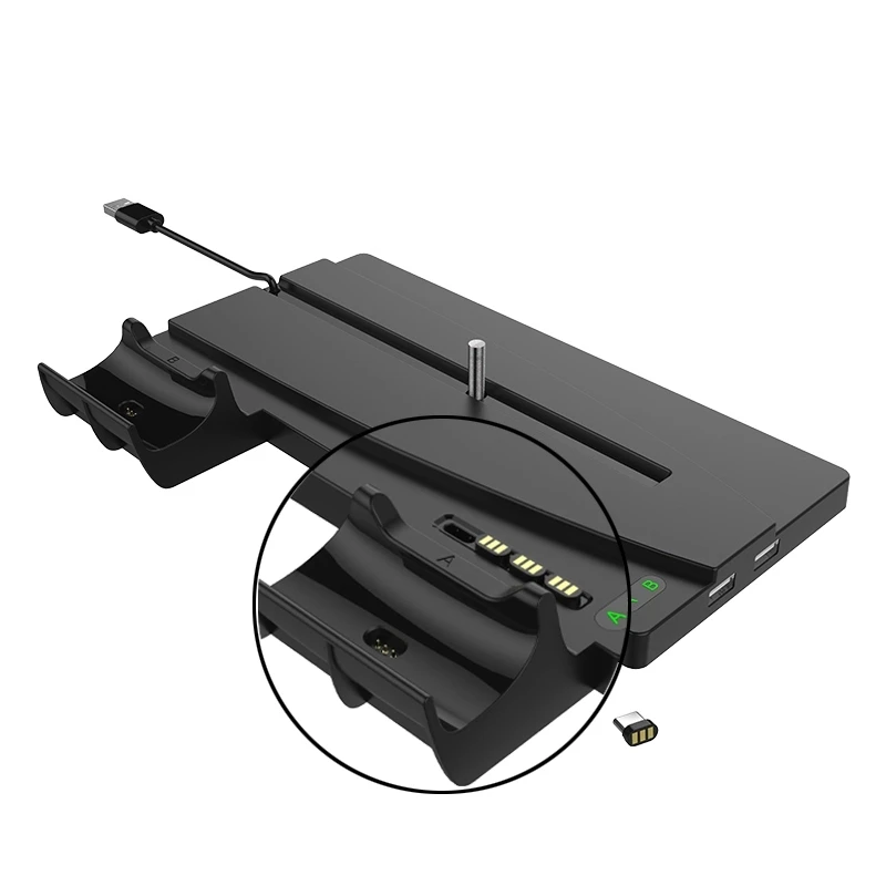 
With Dual 2 Controller Charging Dock Vertical Stand Charging Station for Playstation 5 Games Console 